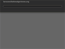 Tablet Screenshot of lareconciliationalgerienne.org